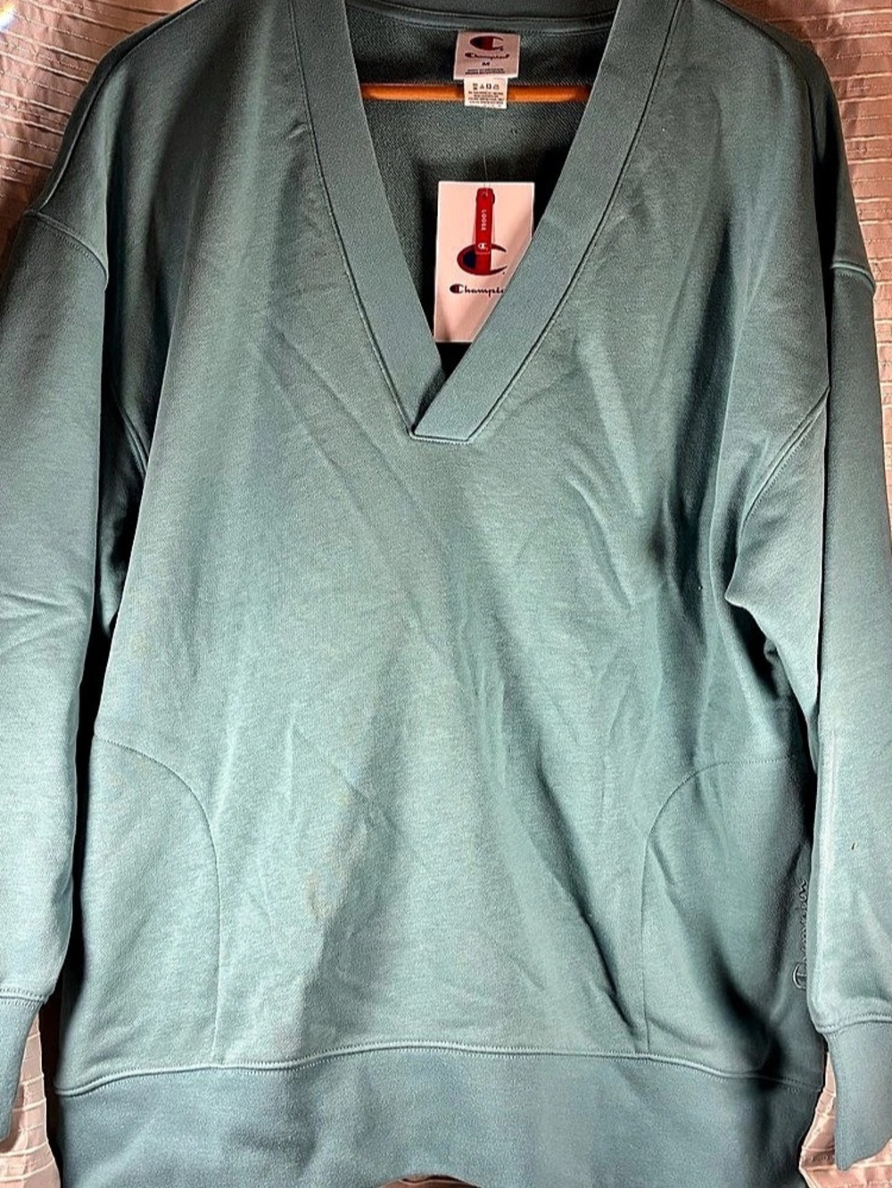Champion Gameday Deep V Tunic Pullover Deep V Tunic Pullover in Green Size